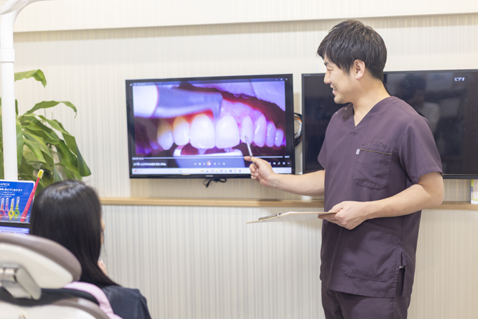 歯周再生治療の説明のイメージ