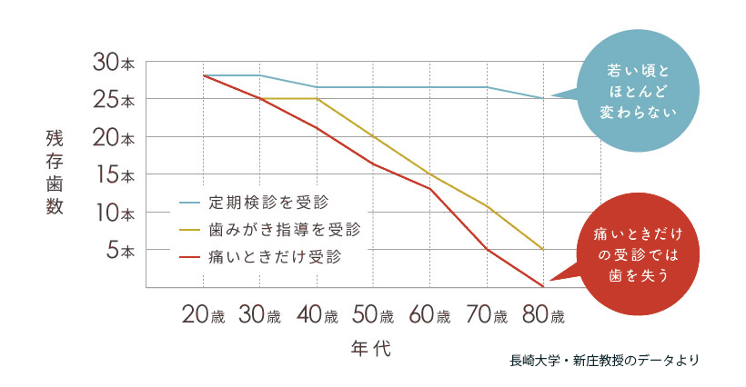 予防歯科の説明のイメージ